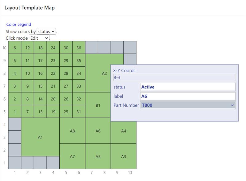 Wafer Map with Different Die Sizes